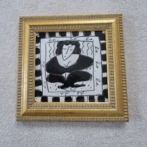 Sandra Magsamen Ceramic Tile Wall Hanging